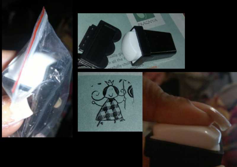 Rectangle White Stamper And Scraper (aliexpress) Cheap US $0.87 Apprx INR 60