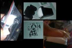 Rectangle white stamper and scraper (aliexpress) cheap US $0.87 apprx INR 60