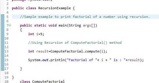 Recursion To Calculate Factorial