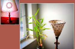 recycled lamp shade using old kurti