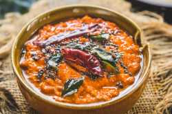 Red Coconut Chutney Recipe 