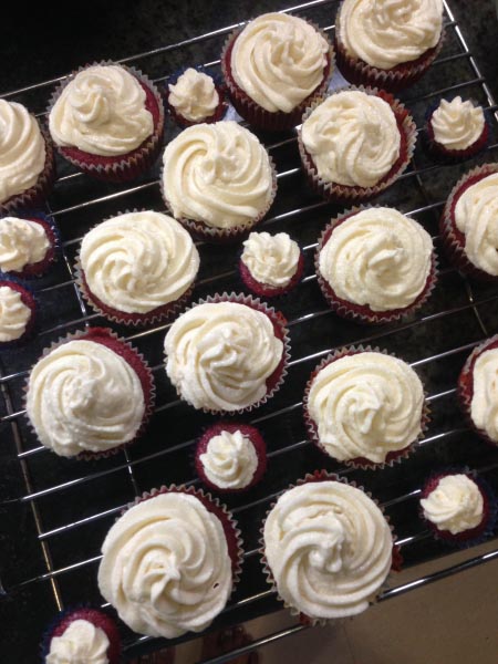 Red Velvet Cupcakes.