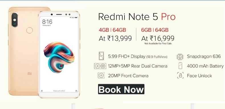 Redmi Note 5 Pre Order Registration - Redmi Note 5 Pro Booking Online
