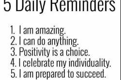 Reminders to succeed