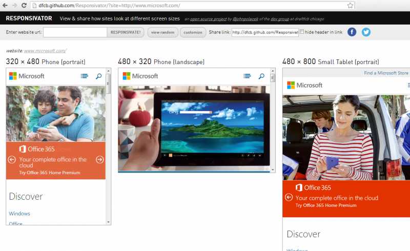 Responsivator - App For Preview Your Website In Various Reolutions