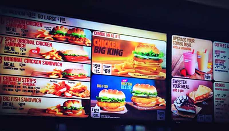 Restaurant Menu Board Ideas, Design Planning Tips: LCD, LED, Neon
