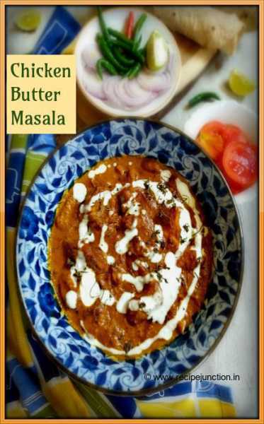Restaurant Syle Butter Chicken Or Murgh Makhani Or Chicken Butter Masala