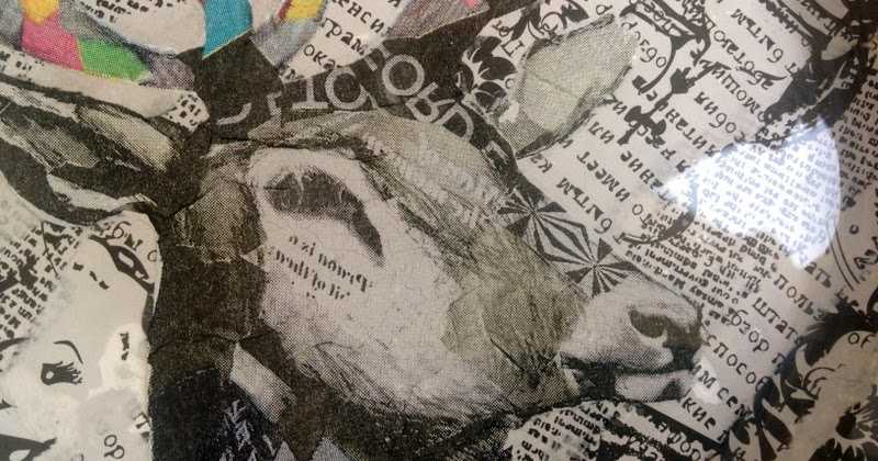 Reverse Decoupage And Collage On Glass