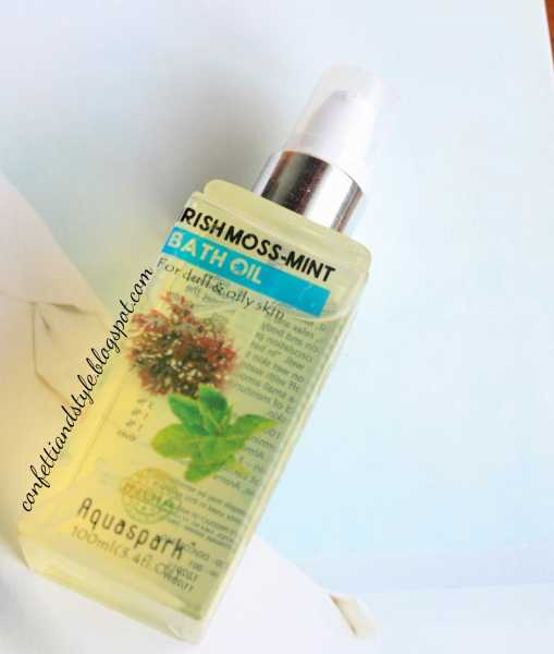 Review: Irish Moss - Mint Bath Oil From Nature