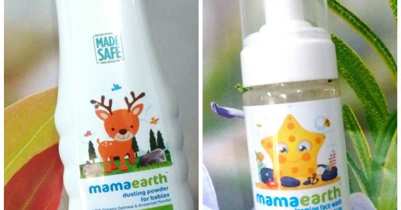 Review  Of  Mama  Earth  Foaming  Face  Wash  &  Dusting  Powder  For  Kids 