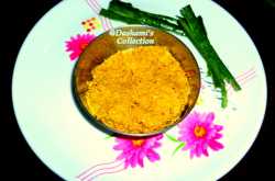 Ridge-gourd skin Chutney. ( Ghosale sheere chutney )