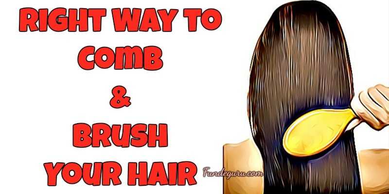 Right Way To Comb & Brush Your Hair - FundeGuru