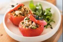 Risotto stuffed tomatoes