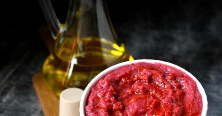 Roasted Beetroot Hummus - Vegan And Gluten Free