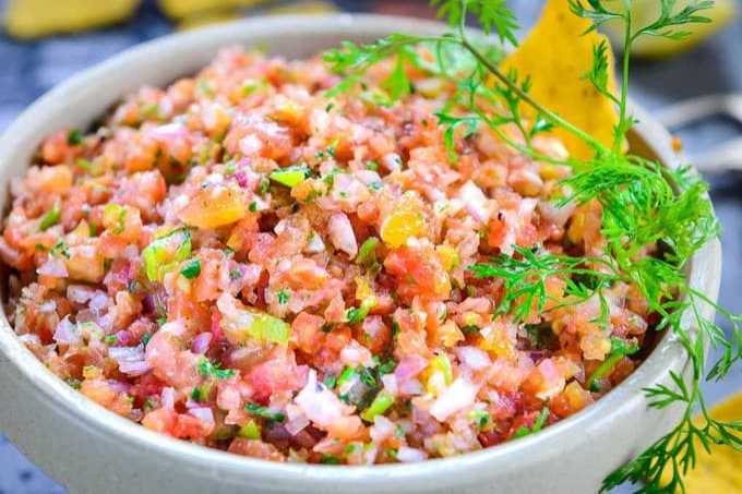 Roasted Fresh Tomato Salsa 