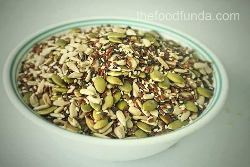 Roasted Seeds Mix Recipe | Healthy Seeds - The Food Funda