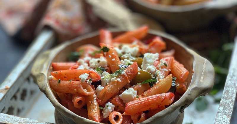 Roasted Vegetable Pasta | Recipe And Stepwise Pictures To Make A Roasted Vegetable Pasta 