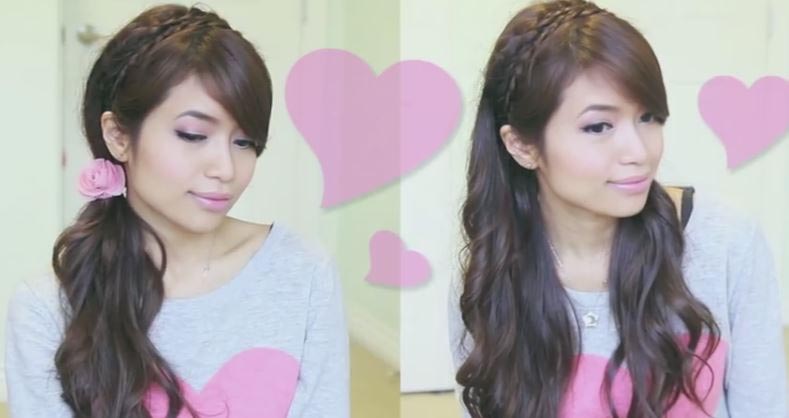 Romantic Braided Headband Hairstyle Step By Step Tutorial