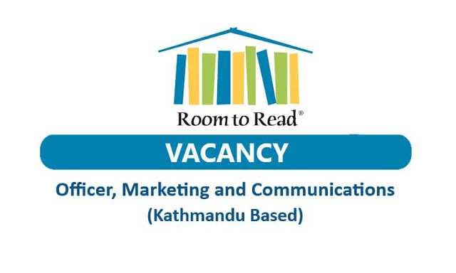 Room To Read Vacancy Notice For Officer, Marketing And Communications.