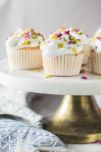 Rose Pistachio Angel Food Cupcakes - The Cupcake Confession