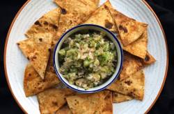 Roti Crackers with Green Tomato Salsa Recipe/ Healthy Party Recipes