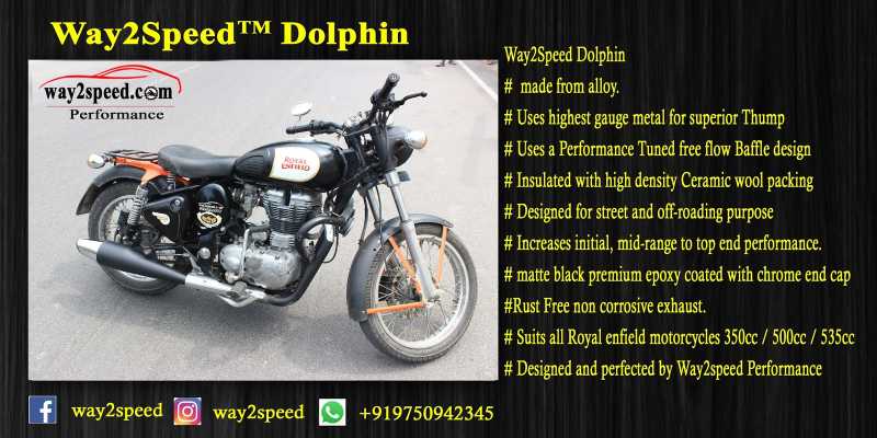 Royal Enfield Dolphin Silencer | Way2speed Performance 