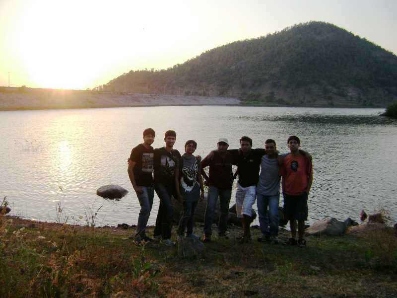 Ruddy Orange Glow Across The Lunar Surface And Vadodara Reunion
