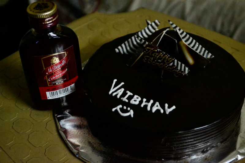 Rum Infused Dutch Chocolate Cake - A Crazy Birthday Idea 