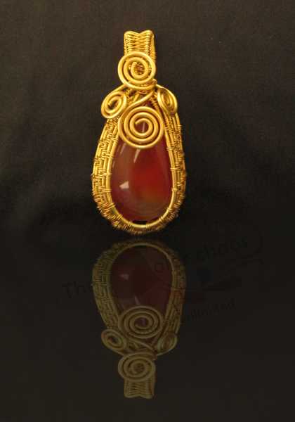 Rusty Brown Onxy Pendant