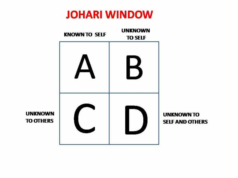 SELF DEVELOPMENT -- PART III-- JOHARI WINDOW