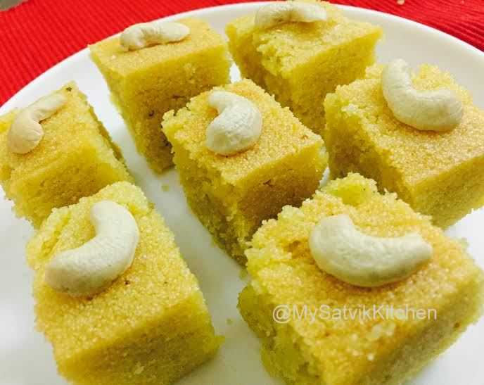SEMOLINA CAKE (MANGO FLAVORED)