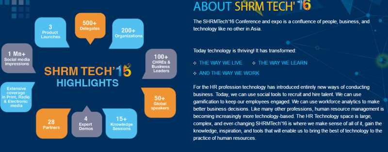 SHRM Tech 2016 In Mumbai To Focus On Workplaces And Technology
