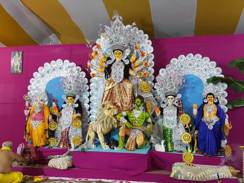 SMCA Durga Puja Pandal In Besant Nagar | CHENNAI FOOD SCENE By MUKASASH