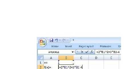 SOLVING EQUATIONS WITH EXCEL