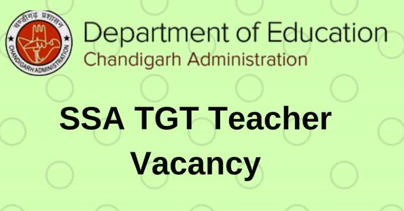 SSA Chandigarh TGT Teacher Recruitment 2019 Apply Online -Nitttr - The Darshika