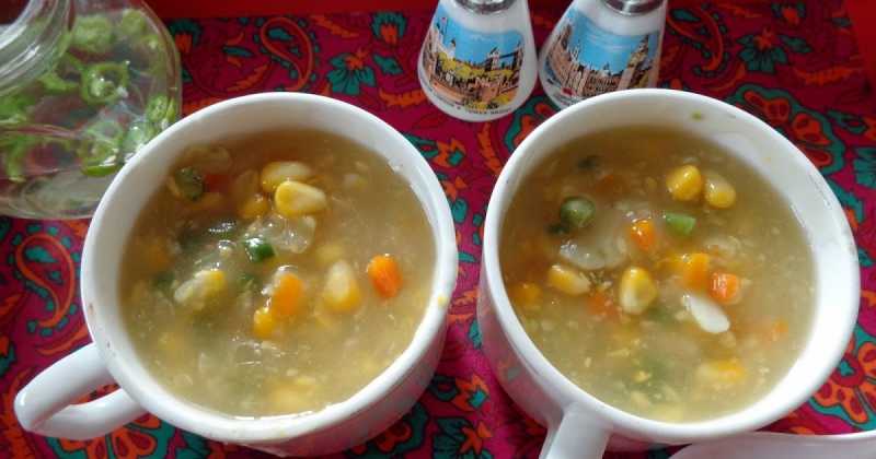 SWEET CORN &  VEGETABLE SOUP