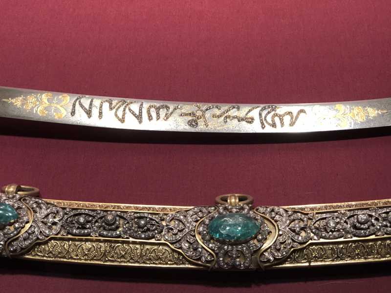 Saber With Scabbard,grip, 18th Or 19th Century; Guard And Scabbard, 19th Century; Blade, Dated A.H. 1099/A.D. 1688; Decoration O