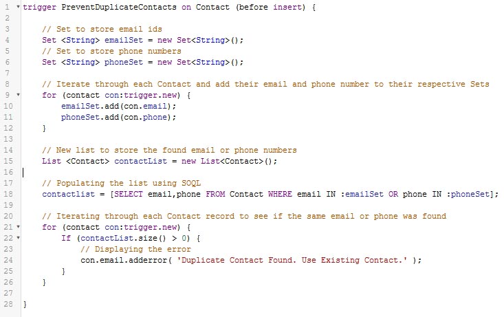 Salesforce Apex Trigger To Prevent Duplicate Contacts By Email Or Phone Number | Syed Taha To Taha Syed