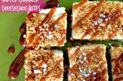 Salted Caramel Cheesecake Bites