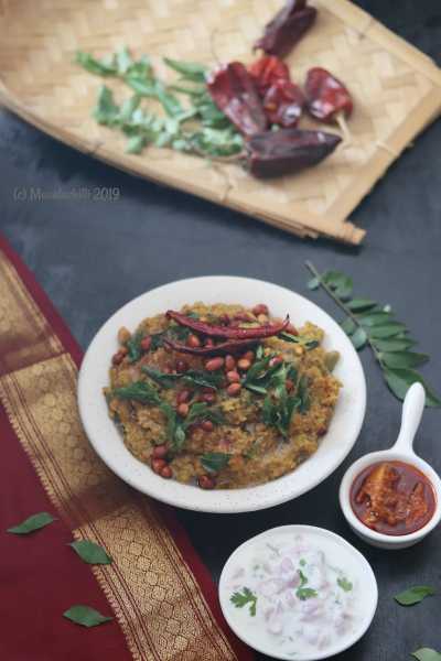 Samba Godhumai Bisi Bele Bath / Broken Wheat Bisi Bele Bath - Masalachilli - A Celebration Of Indian Vegetarian Cooking, With A Twist!