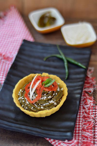 Sarson Da Saag With Makai Di Tart