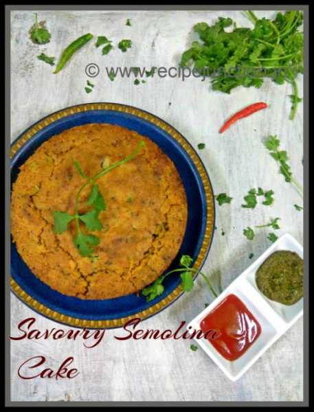 Savoury Semolina Cake