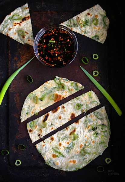 Scallion Pancakes | Spring Onion Pancakes | Video | Nish Kitchen