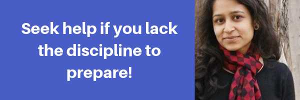 Seek Help If You Lack The Discipline To Prepare - Jamboree Education