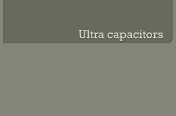 Seminar Topic: Ultra Capacitors
