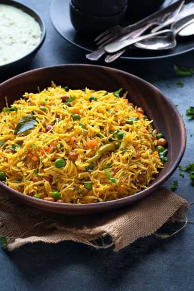 Semiya Upma Recipe (Vegetable Vermicelli Upma) - Cubes N Juliennes