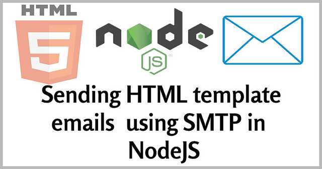 Sending HTML Template Emails Using SMTP In NodeJS - Anil Labs
