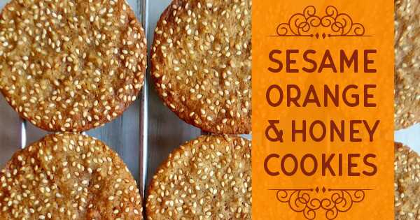 Sesame, Orange And Honey Cookies