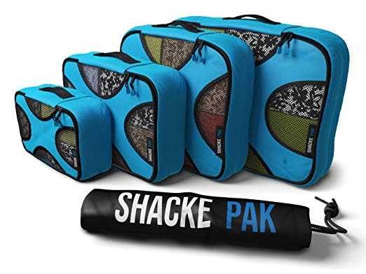 Shacke Pak - 4 Set Packing Cubes Travel Organizers - Active Life Living