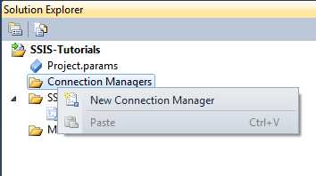 Shared Connection Manager SSIS